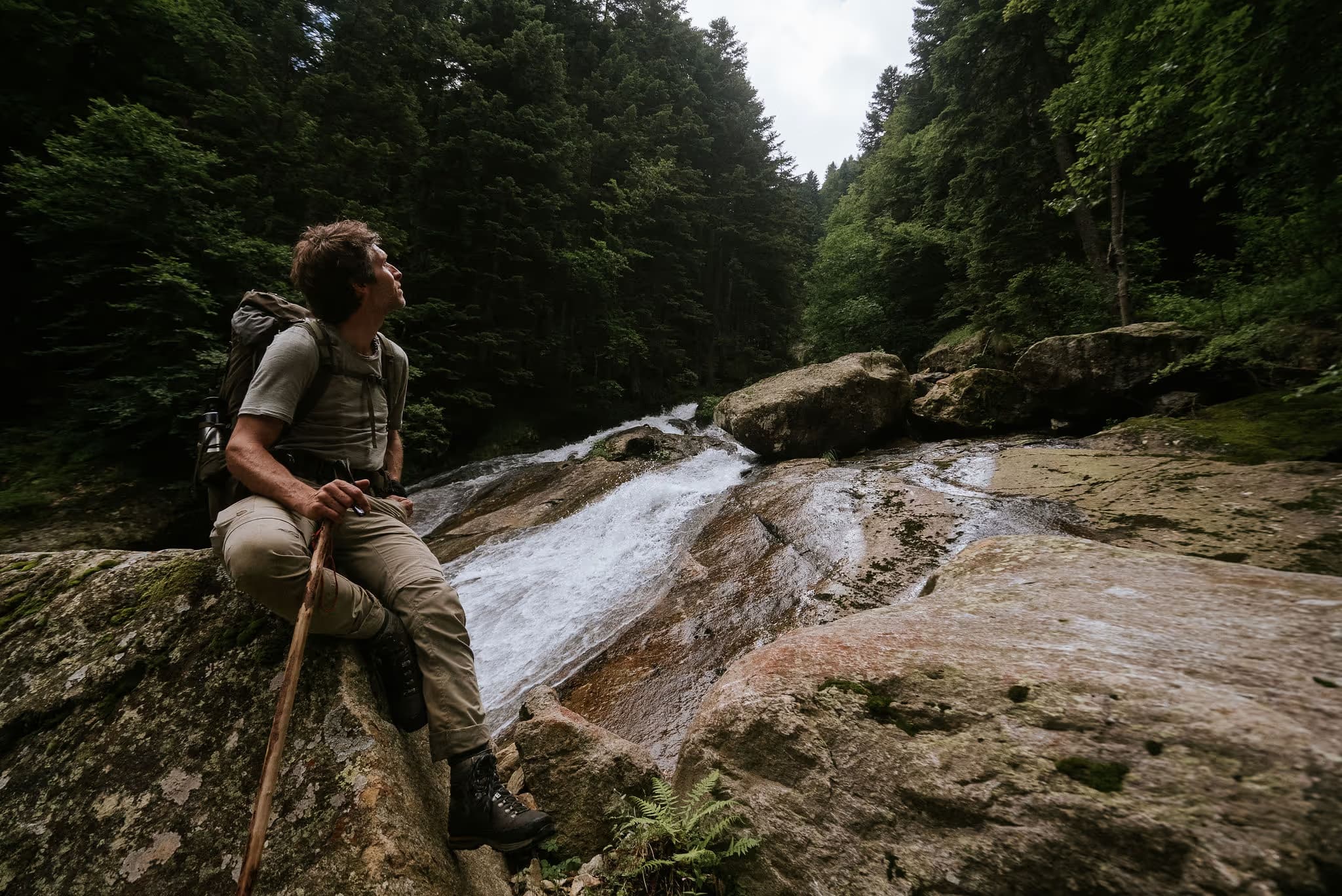 A moment of solitude on the mountainside