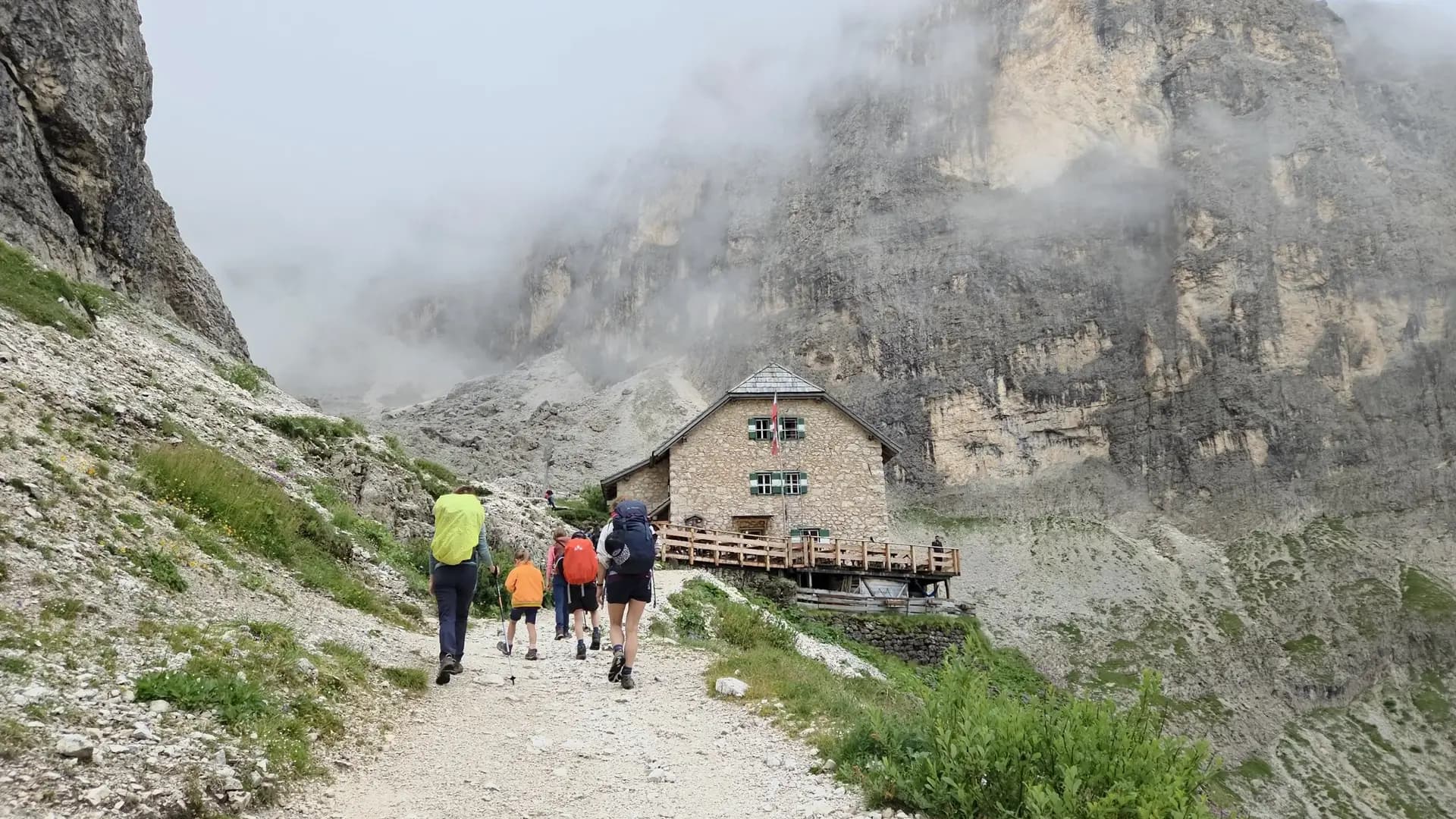 The Sasso Piatto massif in the Dolomites