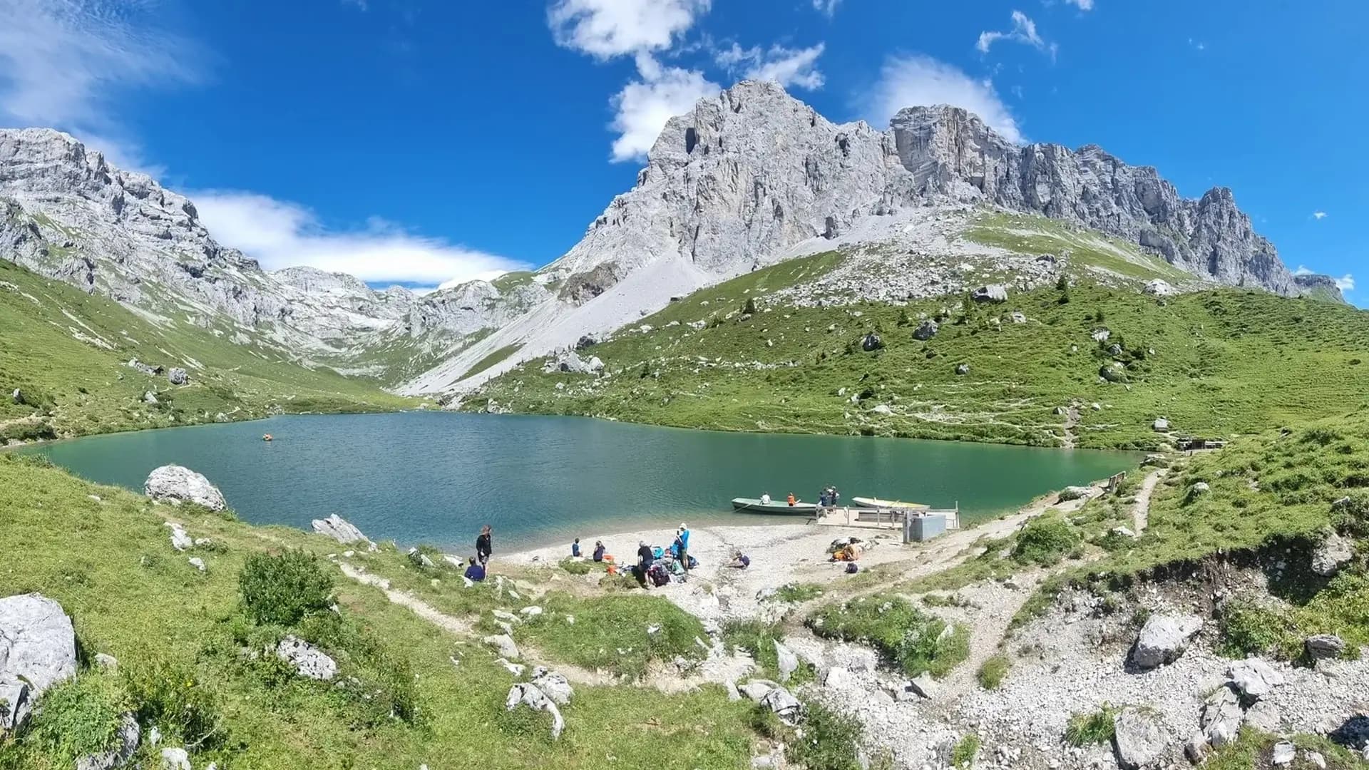 The limestone peaks of the Rätikon