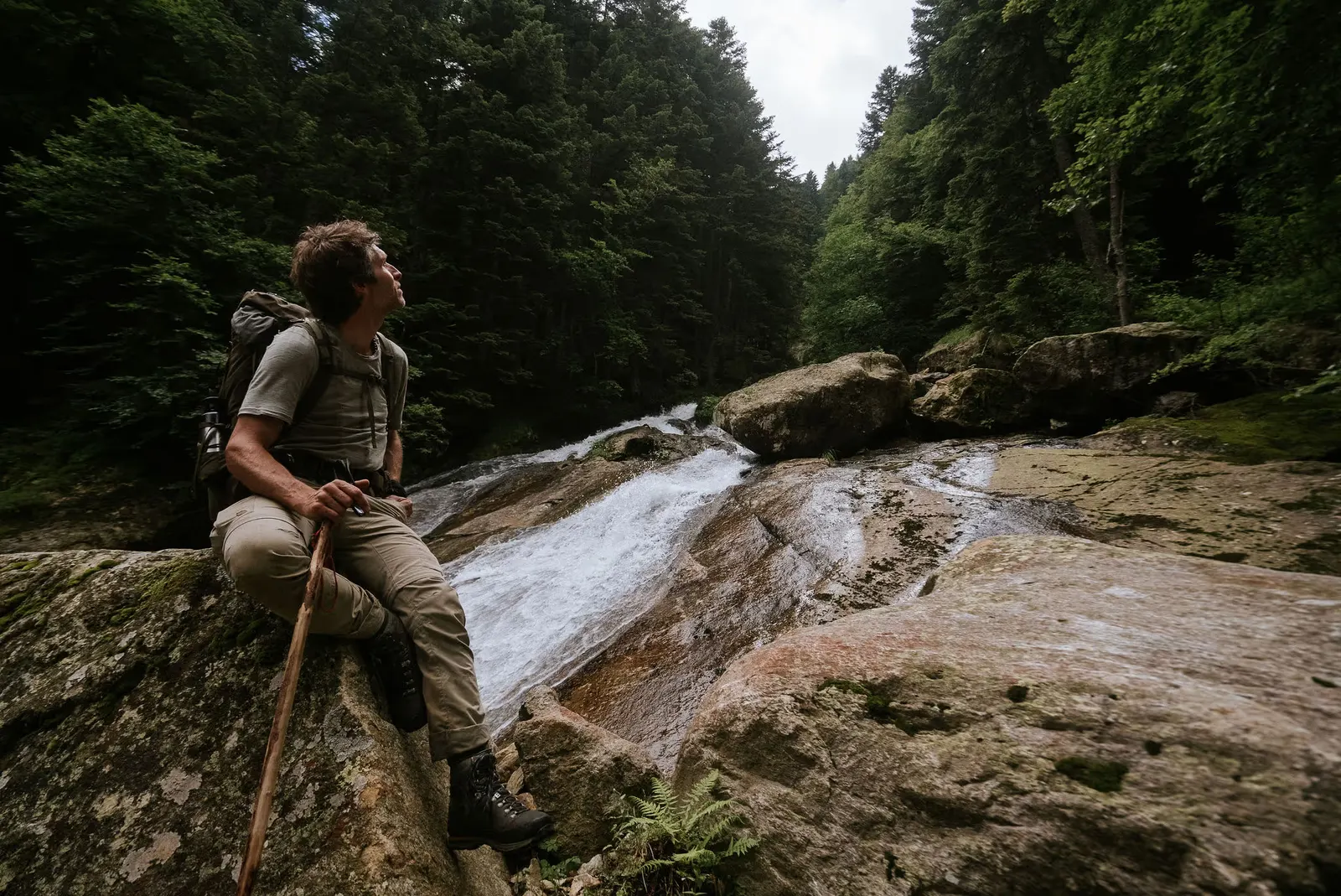 A moment of solitude on the mountainside