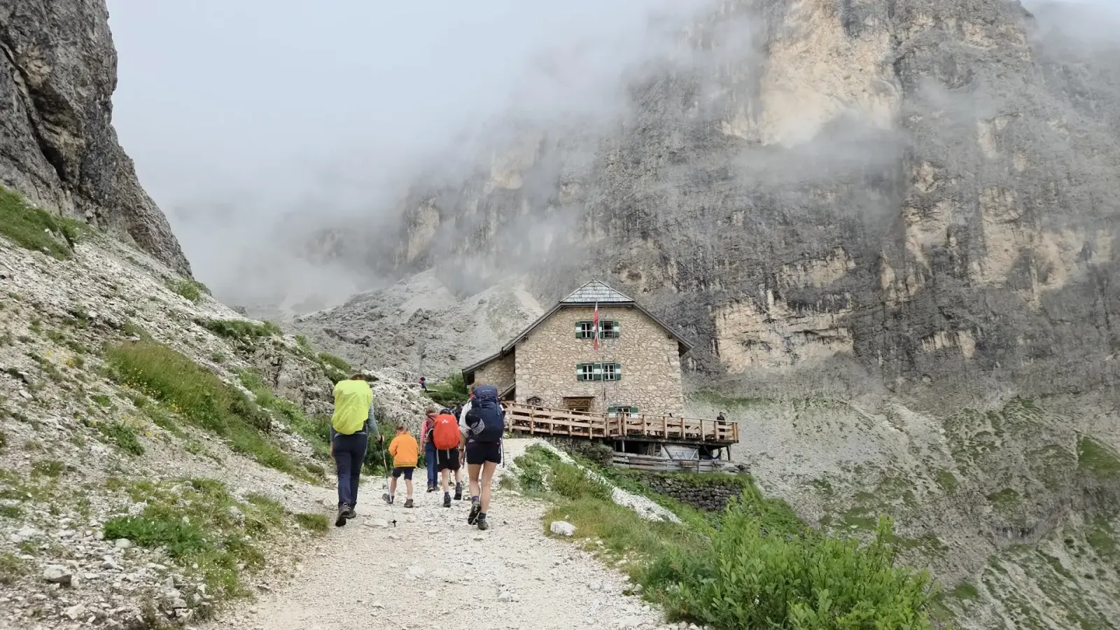 The Sasso Piatto massif in the Dolomites