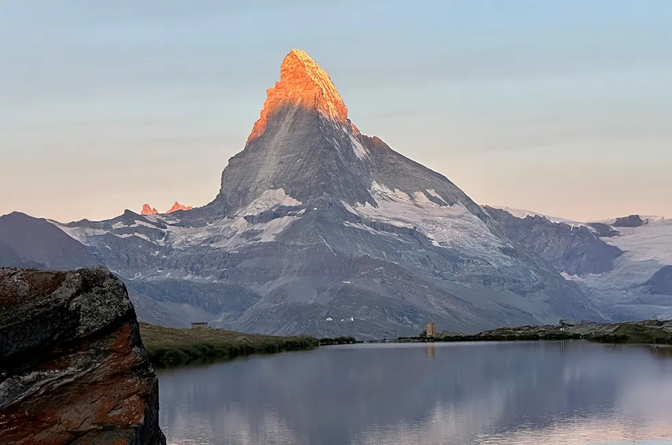 Climbing to a 4,000-meter summit in the Swiss Alps
